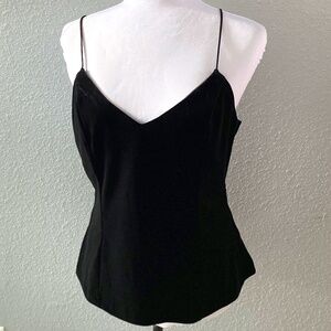 New Banana Republic  Black Velvet Camisole NWT